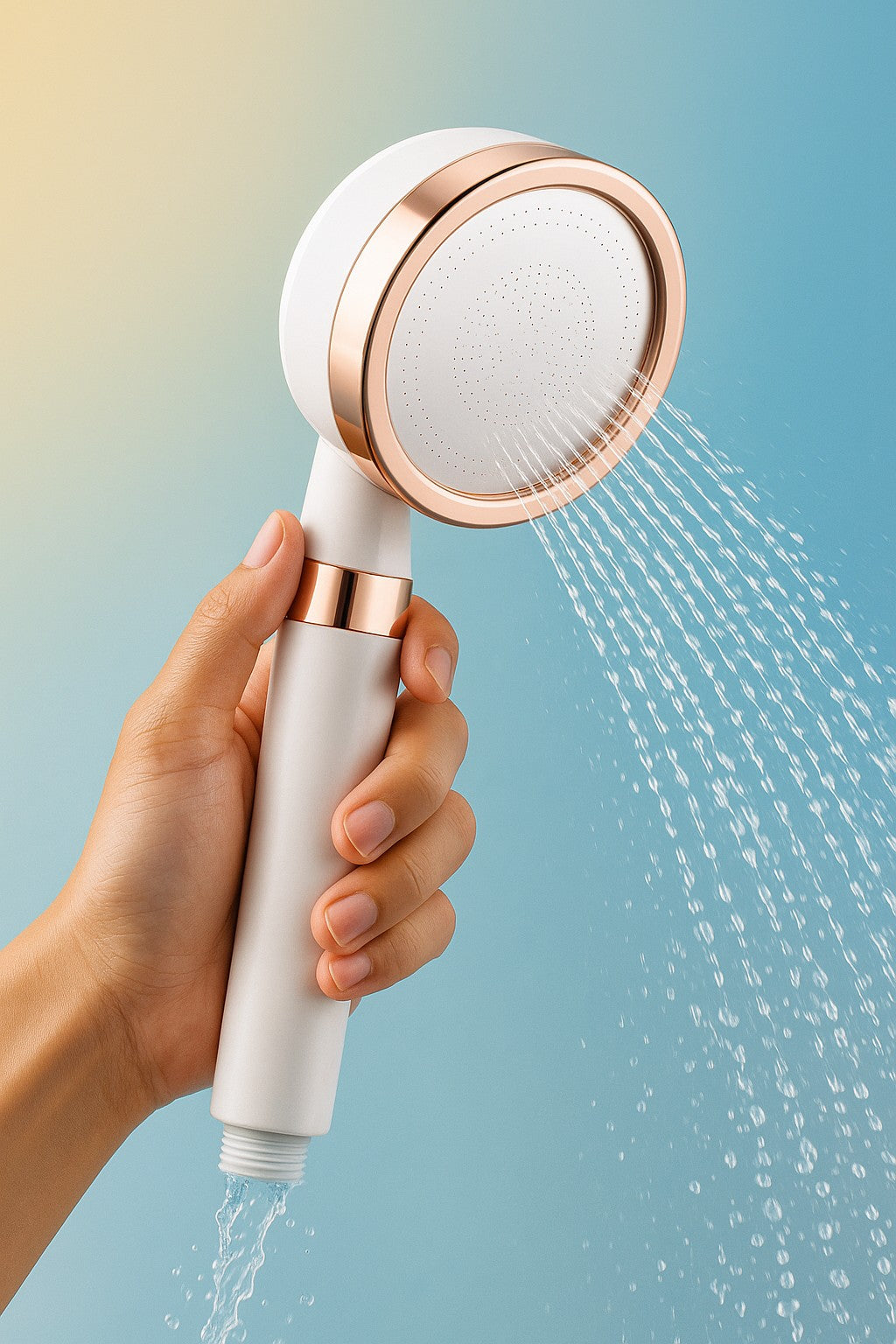 AquaGlow™ Pommeau de douche filtrant CH001 – Double filtre PP + Vitamine C